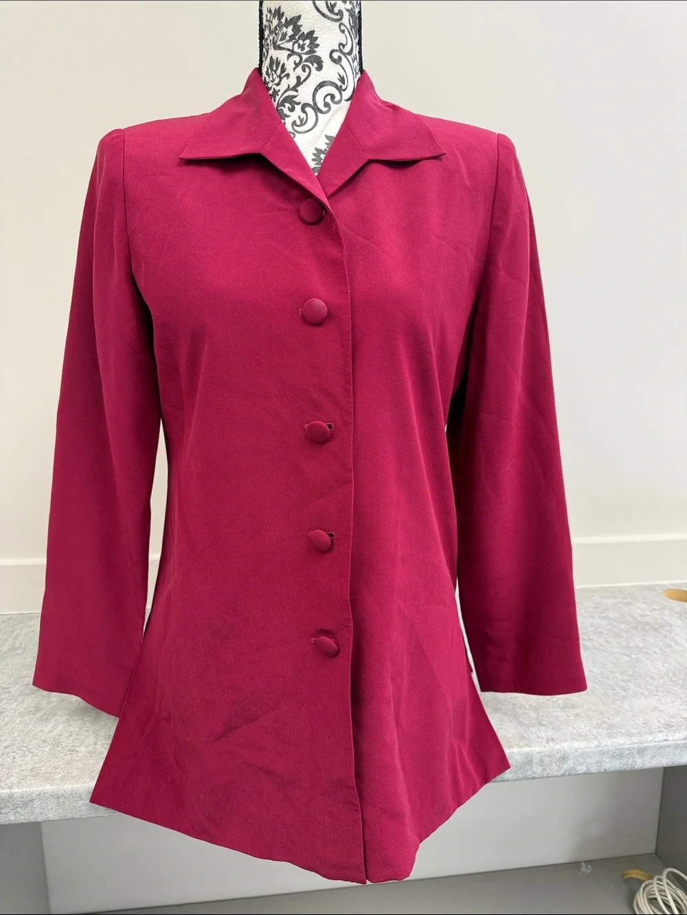 Vintage 90s‎ Patrick Petite Pure Silk Blazer sz 6p
